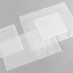 Pochettes pour bordereaux de livraison, non imprimé, film PE, transparents 