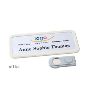 Porte-badge Office 30 smag® aimant blanc 