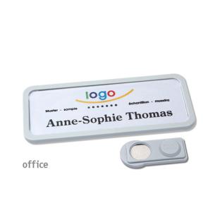 Porte-badge Office 30 smag® aimant gris 