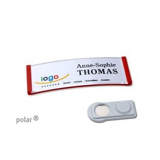 Porte-badges polar® 20 smag® aimant rouge 