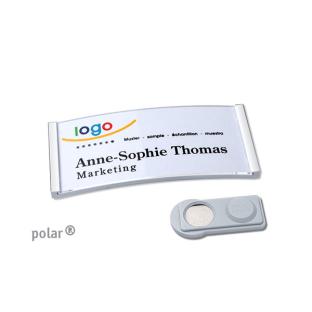 Porte-badges polar® 30 smag® aimant acier inoxydable 