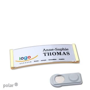 Porte-badges magnétique Polar 20, or 