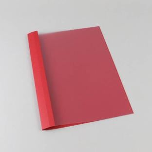 Chemise à oeillets A4, carton cuir, 25 feuilles, rouge | 2 mm