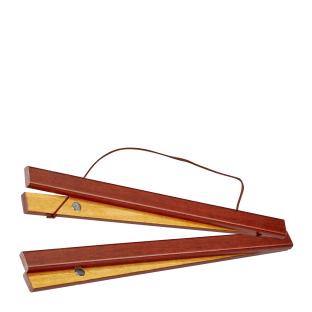 Profils porte-affiche en bois, avec cordon de suspension et fixation magnétique 300 mm | brun foncé