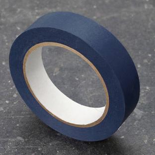 Ruban de reliure Best Price, papier spécial, structure lin bleu | 19 mm