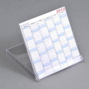 Coffret calendrier, format disquette, 96 x 98 x 9 mm, transparent 