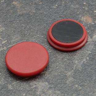 Aimant de bureau, rond 32 mm | rouge