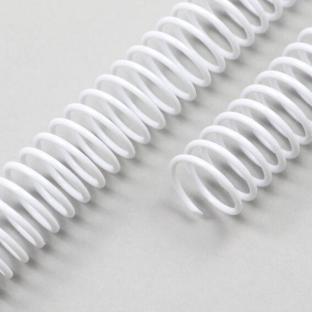 Spirales plastiques (bobines de PVC), A4 14 mm | blanc
