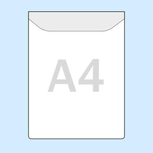 Pochettes rectangulaires pour format A4, ouverture petit côté, avec rabat 