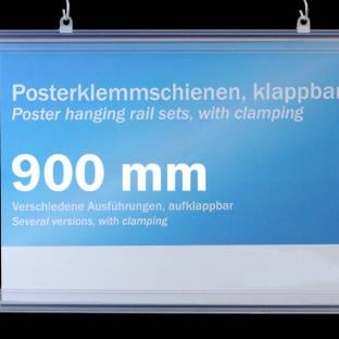 Profils porte-affiche, plastique, clippants 900 mm | transparent