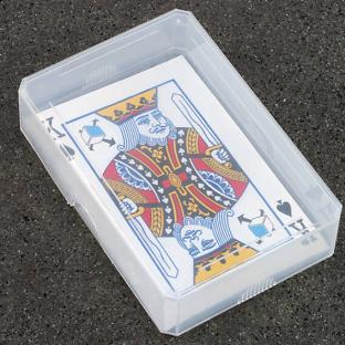 Boîte pour jeux de cartes, 97 x 65 x 24 mm, fond+couvercle 