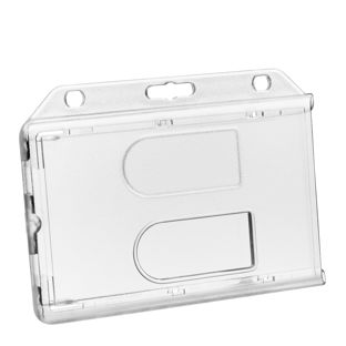 Porte-badge pour 2 badges avec encoche pouce 