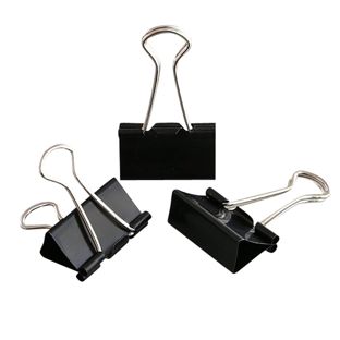 Pinces Foldback, noir 32 mm