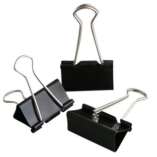 Pinces Foldback, noir 41 mm