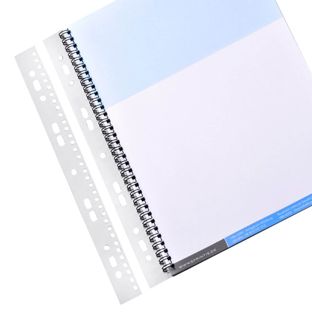 Bandes de classement pour reliures anneaux métalliques, A4, 2:1, trous carrés 