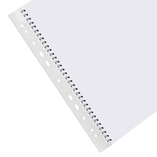 Bandes de classement pour reliures anneaux métalliques, A4, 3:1, trous ronds 