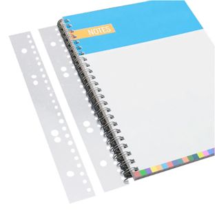 Bandes de classement pour reliures anneaux métalliques, A5, 3:1, trous ronds 