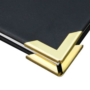 Coins pour livre métal PS 30 - 30 x 30 mm  | laitonné 