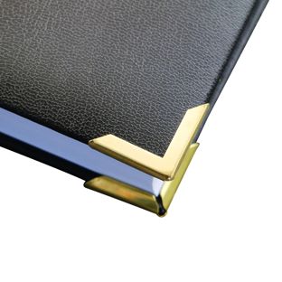Coins pour livre métal PS 22 - 22 x 22 mm  | laitonné 