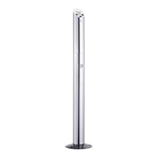 Cendrier sur pied SYDNEY, acier inoxydable, argent 