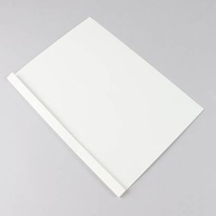 Chemises à reliure thermiques A4, carton brillant, 30 feuilles, blanc 3 mm