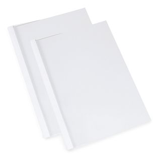 Chemises à reliure thermiques A4, carton, blanc 