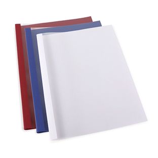 Chemises à reliure thermiques A4, carton cuir 