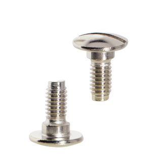 Vis à tête fendue pour vis de reliure, 7,5 mm, avec rallonge de 2 mm, nickelé 