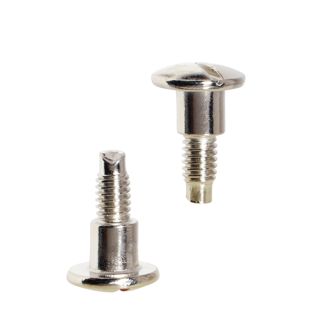 Vis à tête fendue pour vis de reliure, 7,5 mm, avec rallonge de 5 mm, nickelé 
