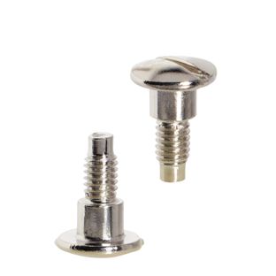 Vis à tête fendue pour vis de reliure, 7,5 mm, avec rallonge de 4 mm, nickelé 