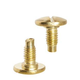 Vis à tête fendue pour vis de reliure, 7,5 mm, avec rallonge d’1 mm, laiton 