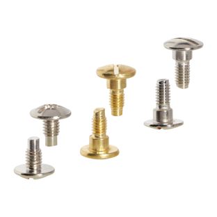 Vis à tête fendue pour vis de reliure, 7,5 mm, avec rallonge de 3 mm, laiton 
