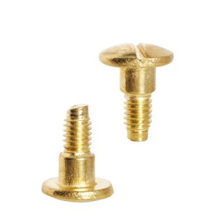 Vis à tête fendue pour vis de reliure, 7,5 mm, avec rallonge de 4 mm, laiton 