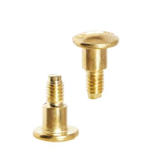 Vis à tête fendue pour vis de reliure, 7,5 mm, avec rallonge de 5 mm, laiton 
