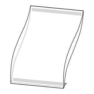 Pochette transparente à rabat 