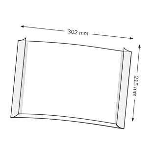 Porte-formulaire Format paysage 