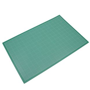 Tapis de découpe, A1, 90 x 60 cm, autocicatrisant, quadrillé vert|noir 