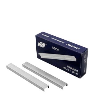 Agrafes, type 26/6, 0,50 mm, zingué (carton de 5 000 pièces) 