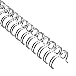 Anneaux métalliques 3:1, A4 16,0 mm (5/8")  | argent 