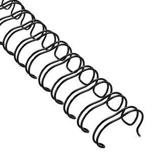 Anneaux métalliques 2:1, A4 19,0 mm (3/4")  | noir 