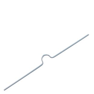 Attaches pré-cintrées pour calendriers 150 mm | argent 