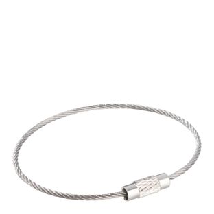Porte-clés avec fermoir à vis, argent 