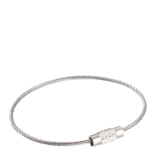 Porte-clés avec fermoir à vis, argent 