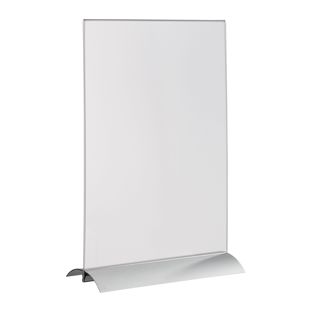 Présentoir en T avec pied à pince en aluminium 