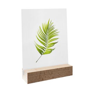 Porte-carte bois 100 mm | Hêtre  | insertion droite  | naturel 