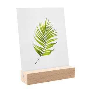 Porte-carte bois 100 mm | Hêtre  | insertion inclinée  | naturel 