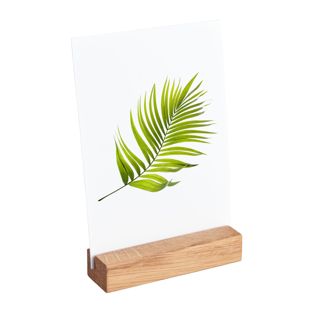 Porte-carte bois 100 mm | Chêne  | insertion droite  | huilé 