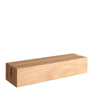 Porte-cartes en bois, base pour système de connexion variable MODUL 148 mm | bois de chêne  | fente d'insertion droite 