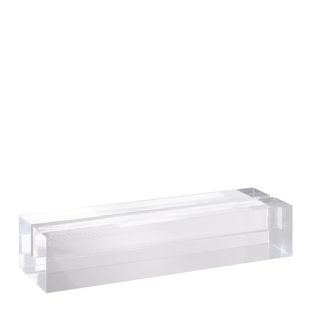 Porte-carte acrylique transparent  | brillant  | 100 mm