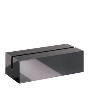 Porte-carte acrylique noir  | brillant  | 60 mm